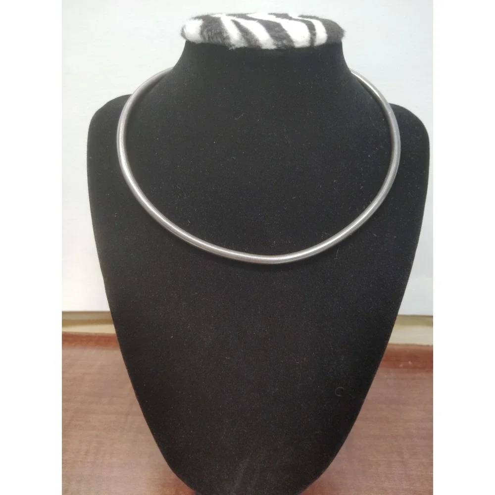 Sterling Silver Vintage TA-165 Mexico 4.3mm Collar Choker Necklace 22g